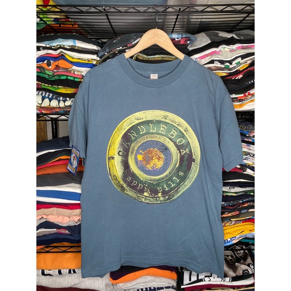 Vintage 90s Candlebox Happy Pills 1998 Tour Men's Large Band T-Shirt - Picture 1 of 4
